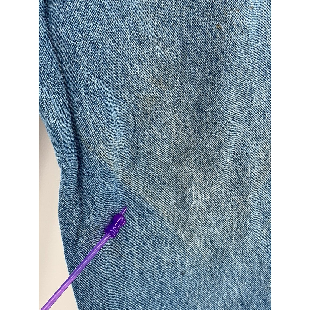 RUSTLER Men's Blue Denim Straight Leg Jeans 34X29