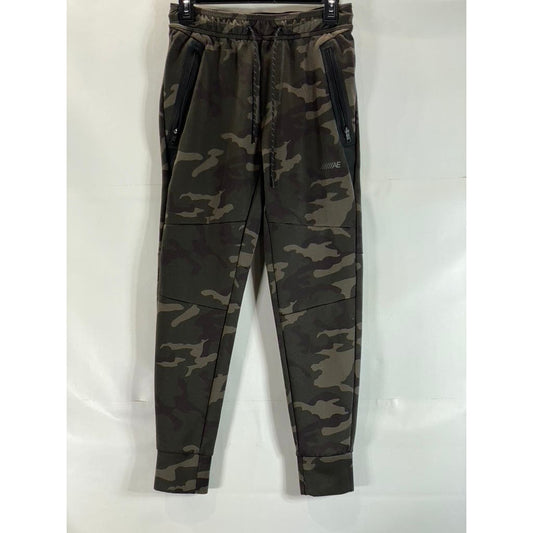 AMERICAN EAGLE OUTFITTERS Men's Green Camo Drawstring Pull-On Joggers SZ XS