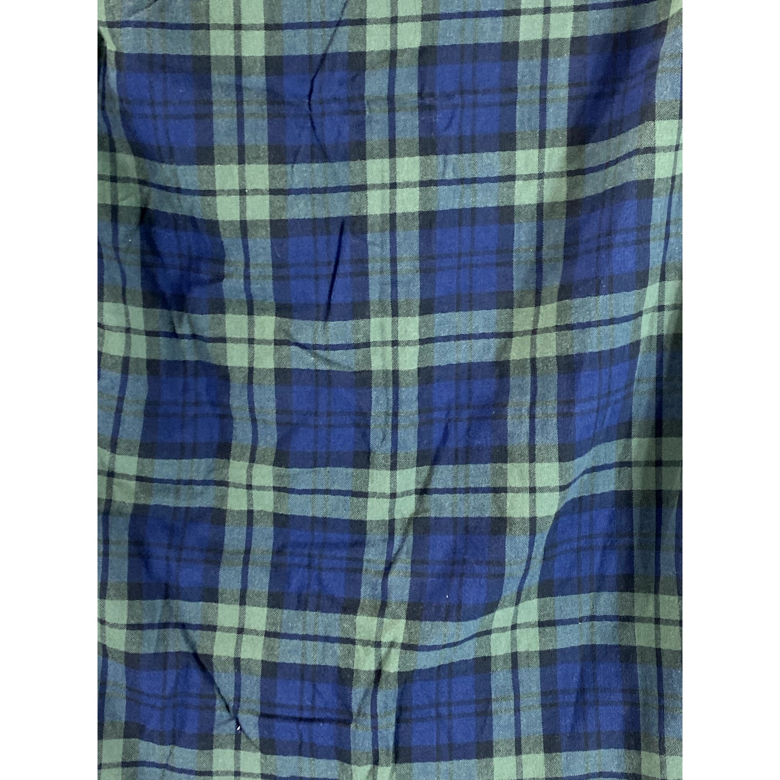 TOPMAN Men's Green Plaid Black Watch Muscle-Fit Button-Up Shirt SZ XS