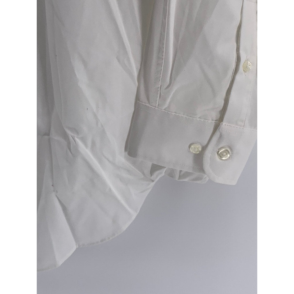 GEORGE Men's White Button-Up Long Sleeve Shirt SZ 2XL