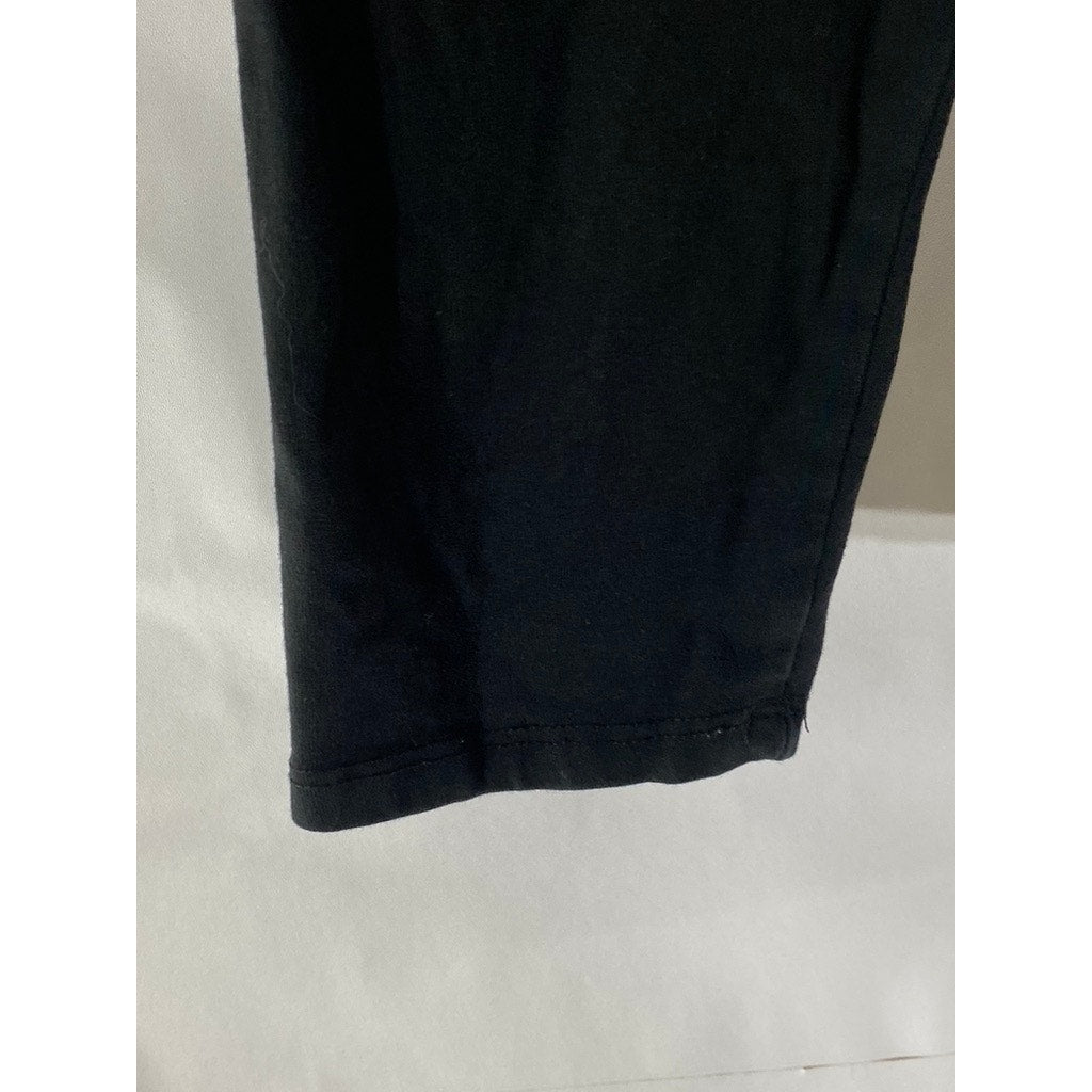 ZARA Girl's Black Solid Elastic Waist Pull-On Biker Shorts SZ 9