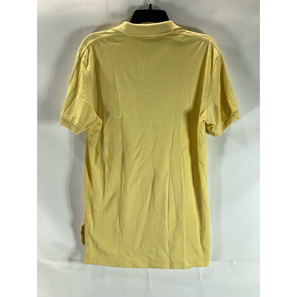 POLO BY RALPH LAUREN Men’s Yellow Regular-Fit Short Sleeve Polo Shirt SZ S