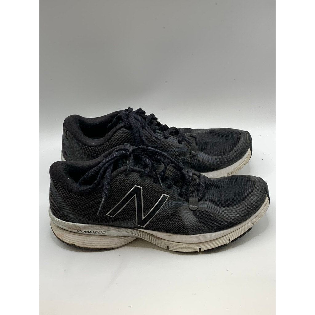 NEW BALANCE Men's Black-White CushDUO Mesh Sneakers SZ 8