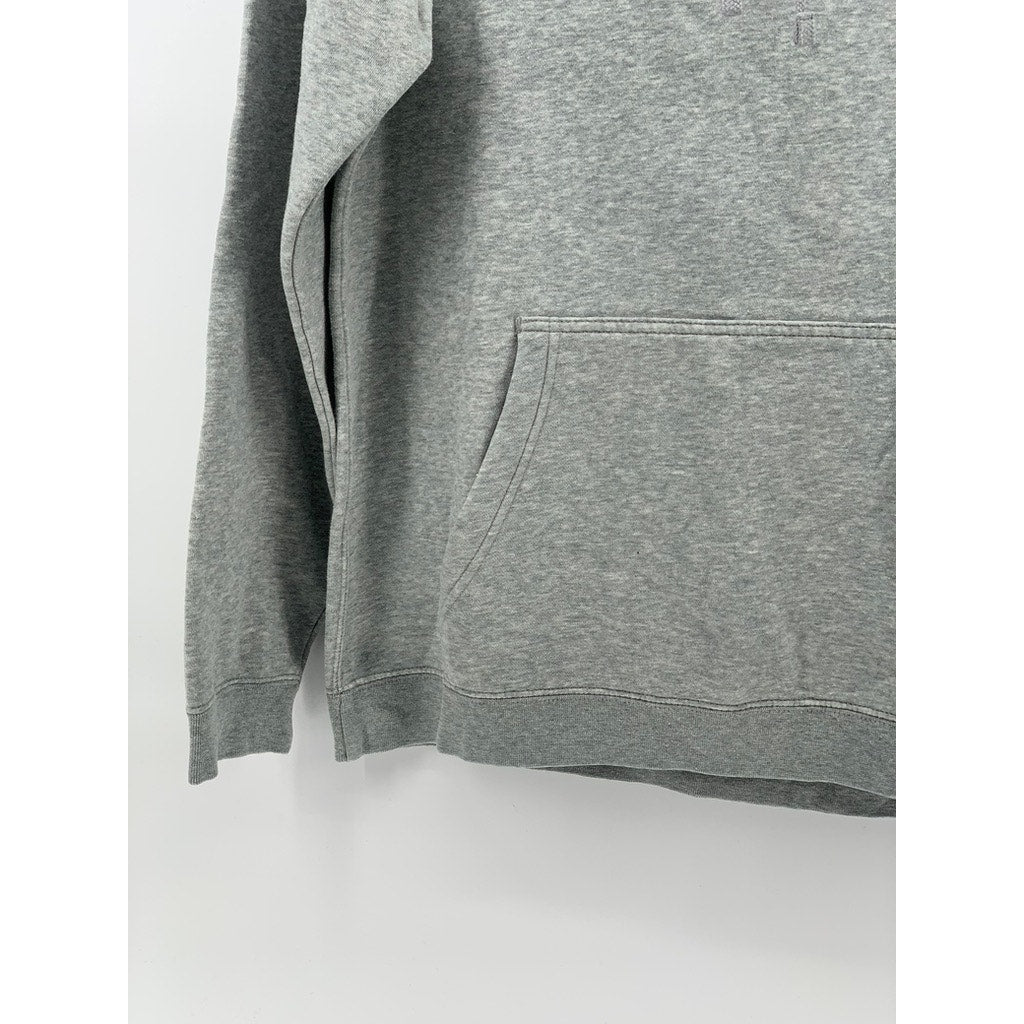 NIKE Men's Vintage Light Gray Active Swoosh Logo Pullover Hoodie SZ M