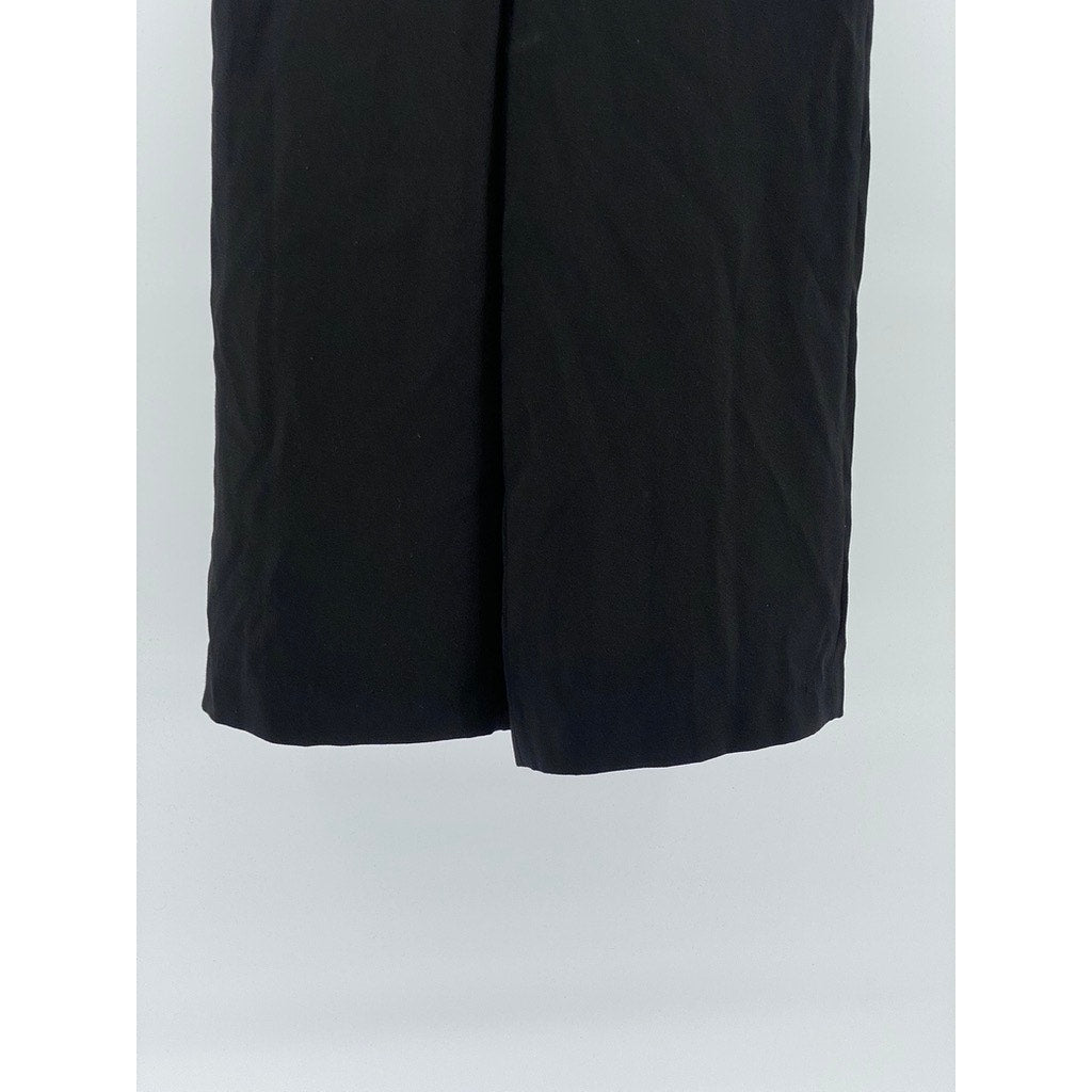 ZARA Women's Black Solid Side-Zip Wide-Leg Dress Pants SZ XS