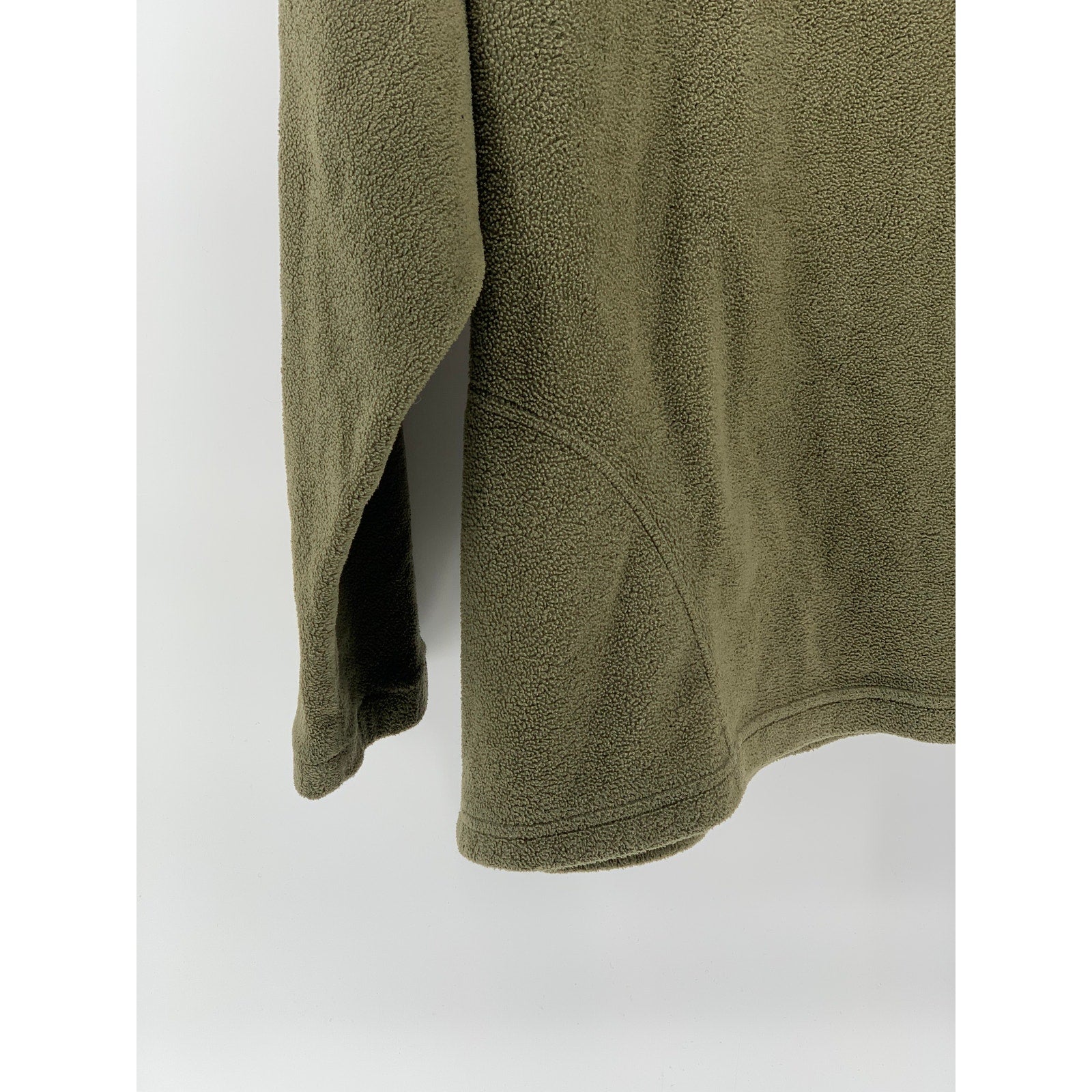 SNO-TEC Men’s Olive Green Pullover Fleece Half-Zip Long Sleeve Sweater SZ L