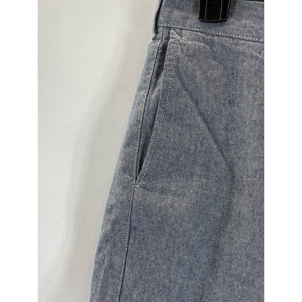 J.CREW Men's Dark Gray Chambray Stretch 9" Chino Shorts SZ 29