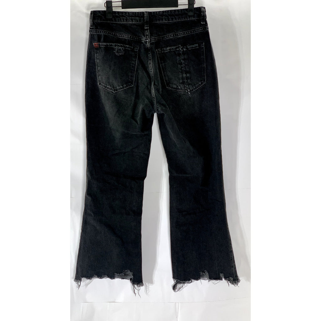 BDG By URBAN OUTFITTERS Women's Black Distressed Raw-Hem Denim Jean SZ 28