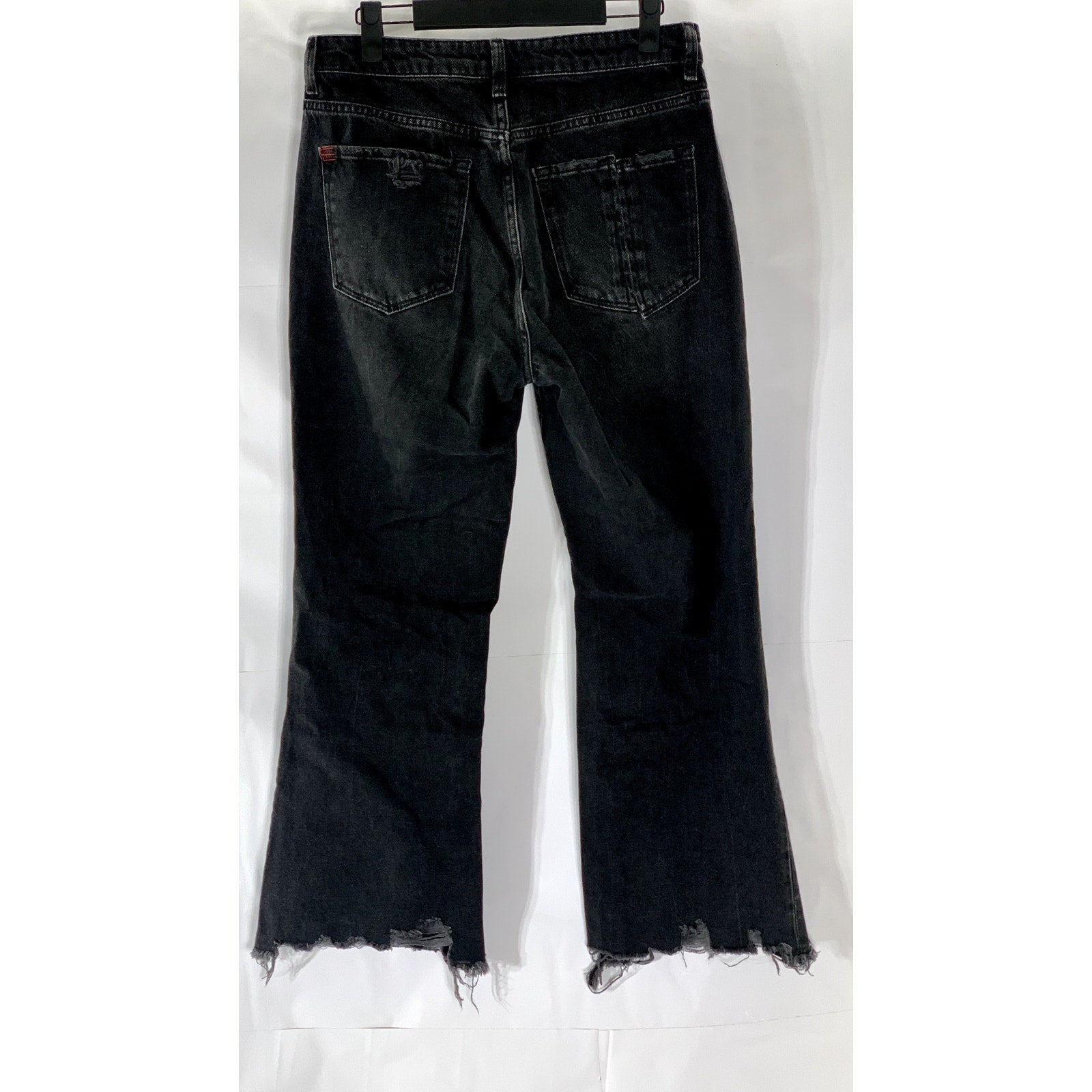 BDG By URBAN OUTFITTERS Women's Black Distressed Raw-Hem Denim Jean SZ 28