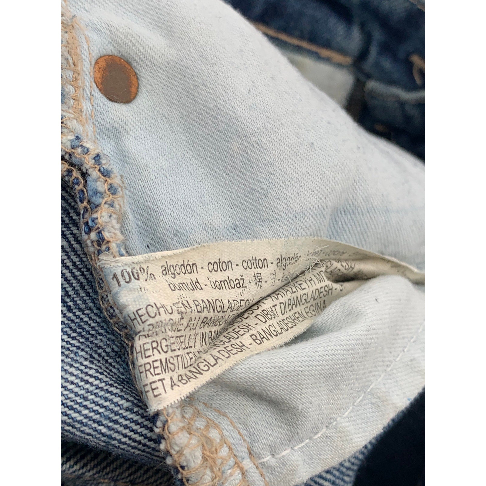 ZARA Women's Blue Denim High-Rise Straight-Leg Cotton Five-Pocket Jeans SZ 2