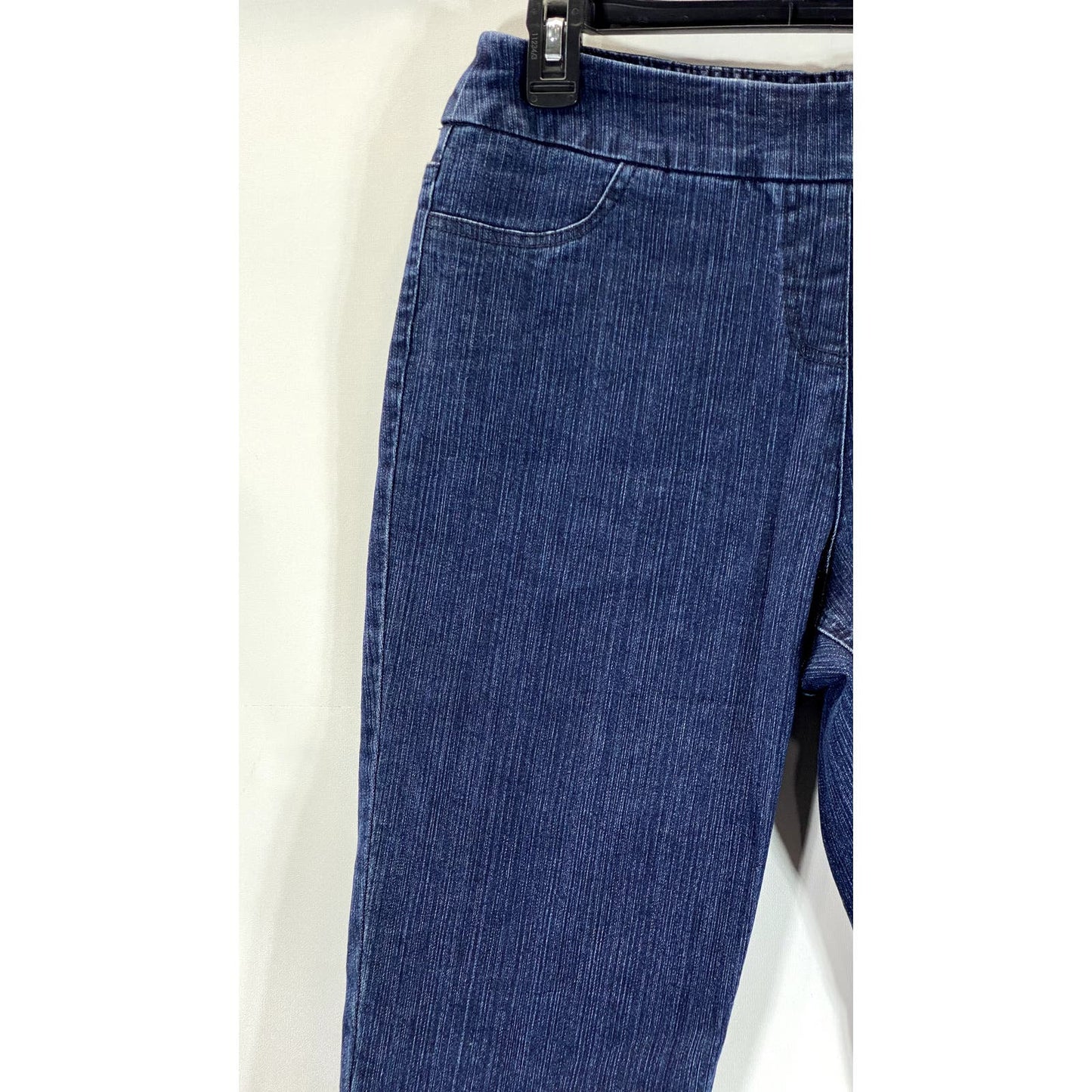 SOFT SURROUNDINGS Women's Petite Denim Mid-Rise Pull-On Capri Jeans SZ P/S