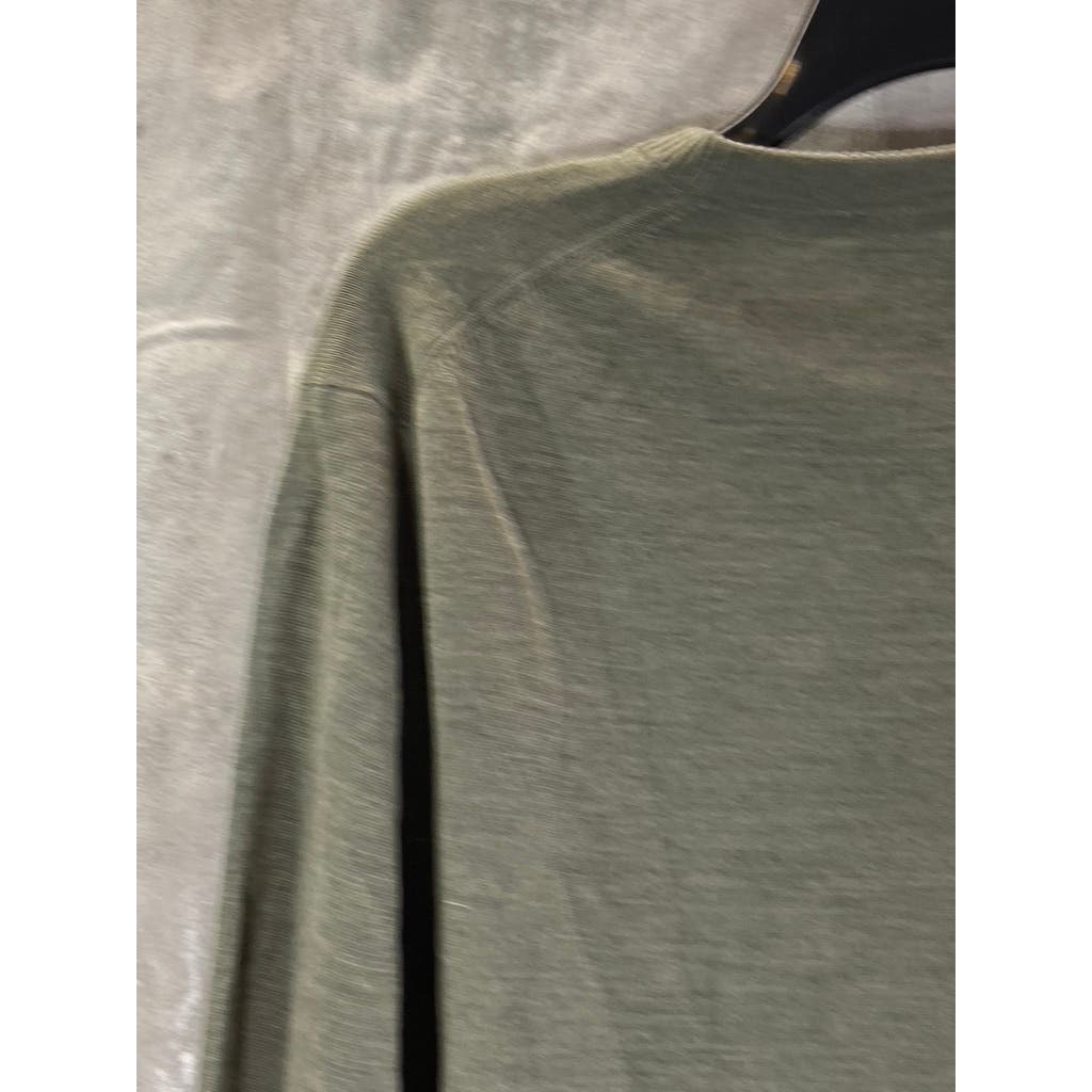 EVERLANE Men's Army Green Crewneck Wool Pullover Sweater SZ L