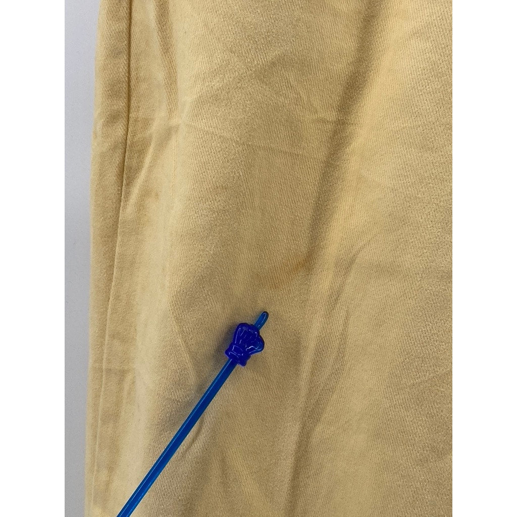 CHRISTOPHER & BANKS Women's Yellow Straight-Leg Regular-Fit Pant SZ 12