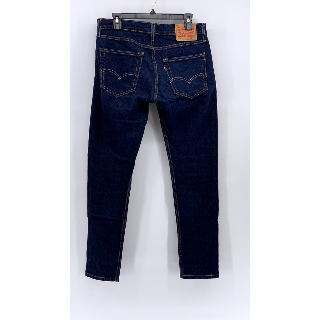 LEVI'S Men's 512 Indigo Denim Slim Tapered Regular-Fit Five-Pocket Jean SZ 32x32