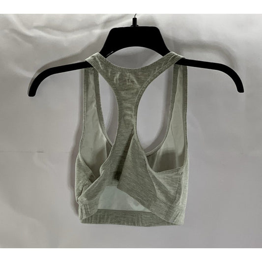 ALL IN MOTION Women's Gray Racerback Sports Stretch Exercise Bra Top SZ L