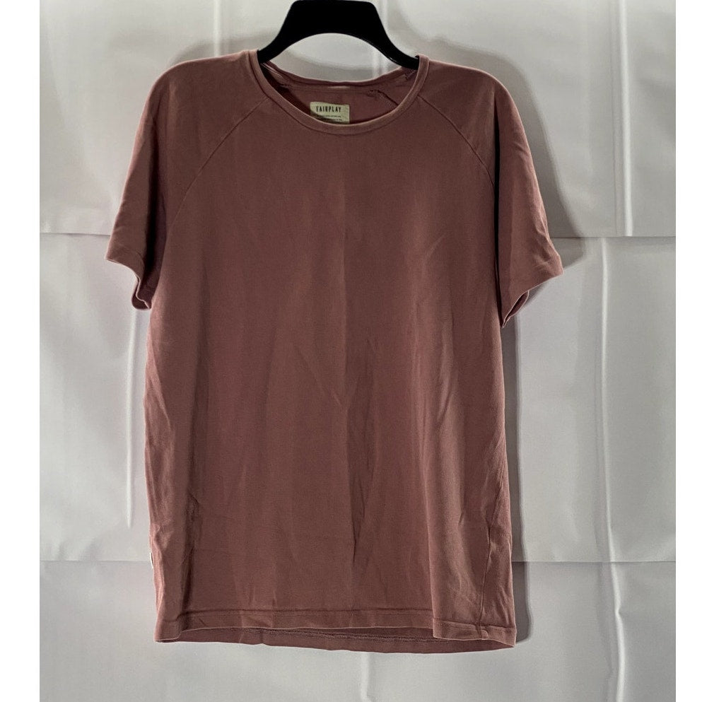 FAIRPLAY Women's Terracotta Solid All Is Fair Crewneck Short Sleeve T-Shirt SZ M