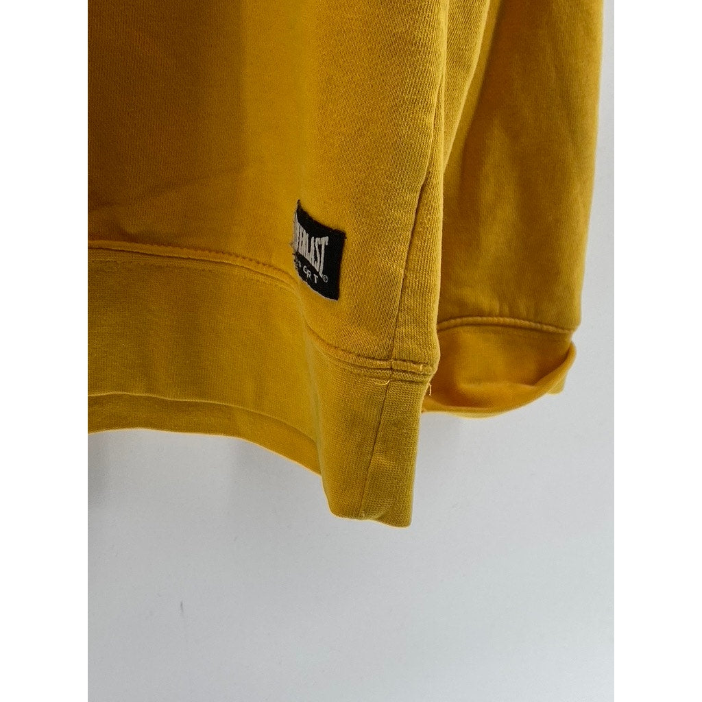 EVERLAST SPORT Men's Mustard Yellow Crewneck Long Sleeve Casual Sweatshirt SZ L