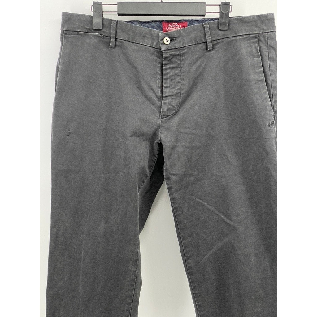 MASONS Men's Black Straight-Leg Chino Pants SZ 52(US36)