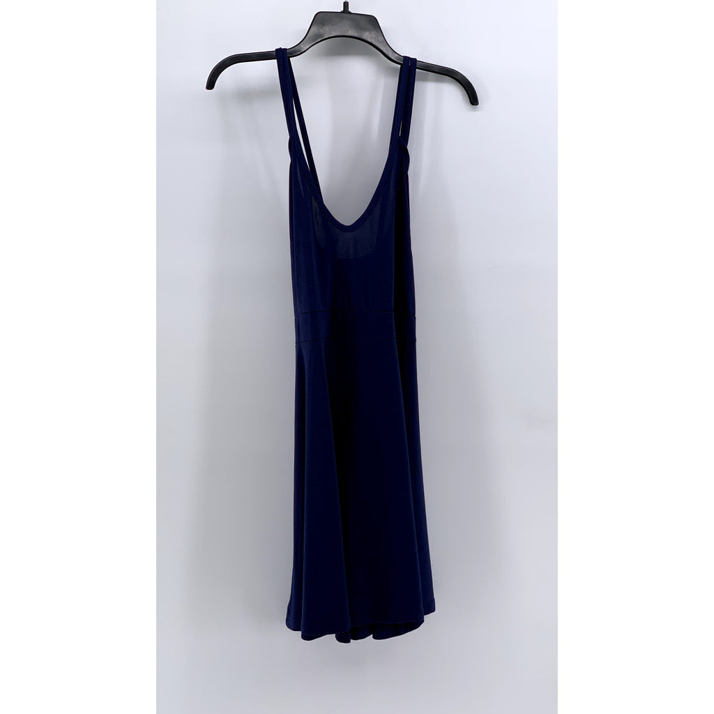 SHEIN CURVE Women's Dark Blue V-Neck A-Line Dress SZ 1XL