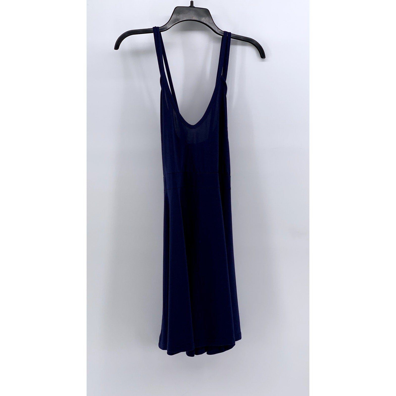 SHEIN CURVE Women's Dark Blue V-Neck A-Line Dress SZ 1XL