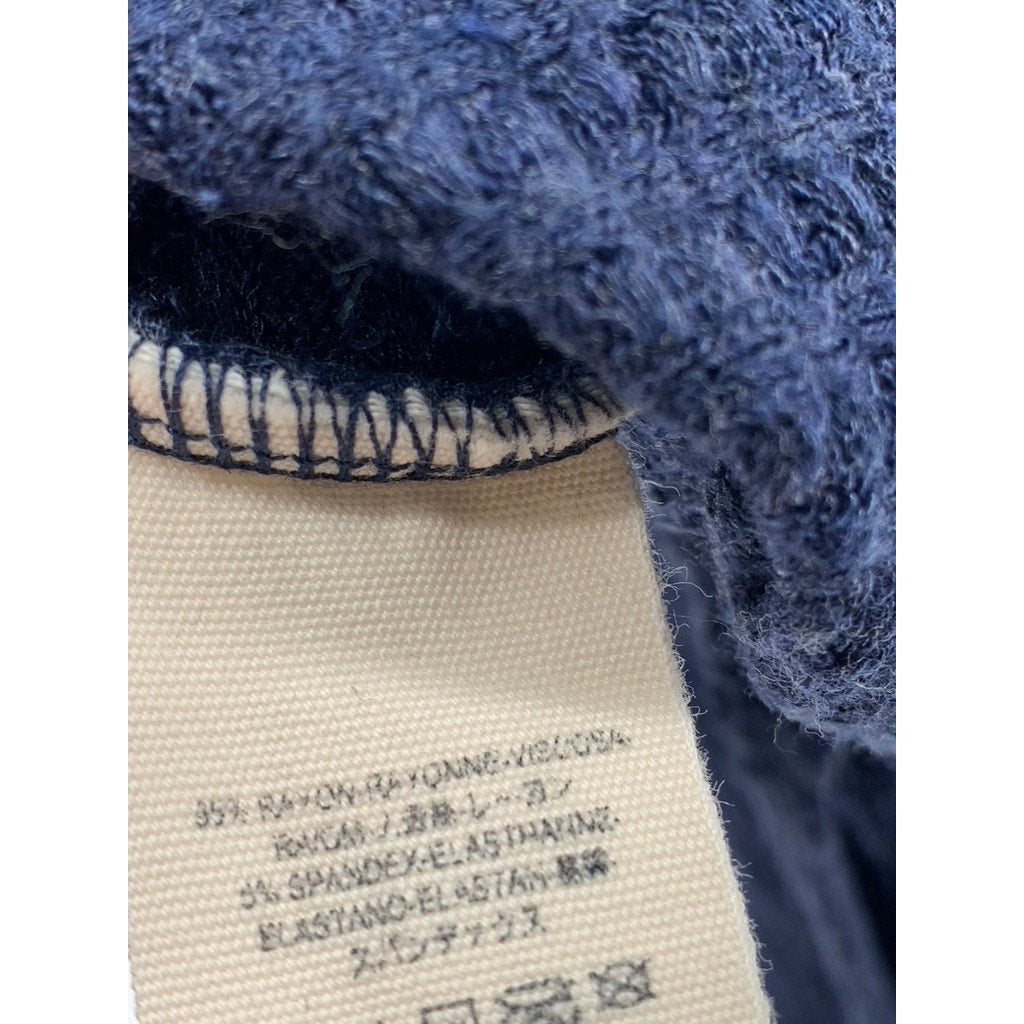 FREE PEOPLE Women's Navy Blue Catalina Scoop-Neck Long Sleeve Thermal Top SZ S