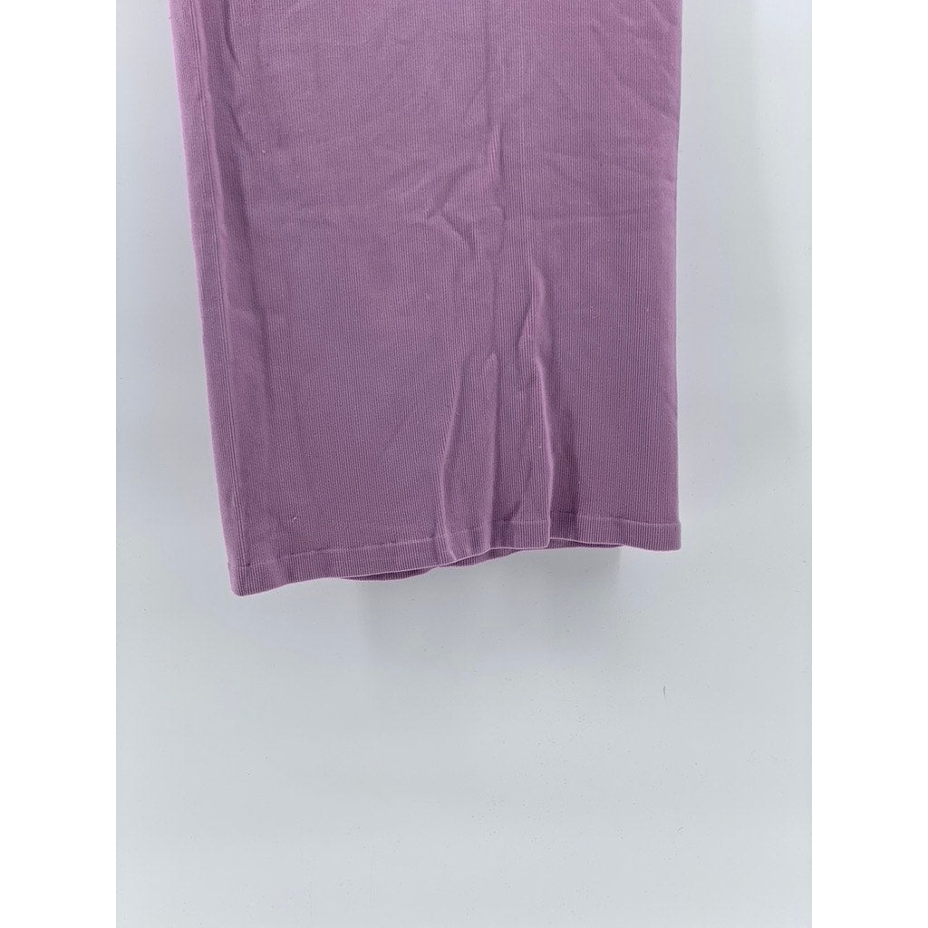 JAM + JELLY Women's Lilac Stretch Ribbed Strapless Bodycon Dress SZ S/M