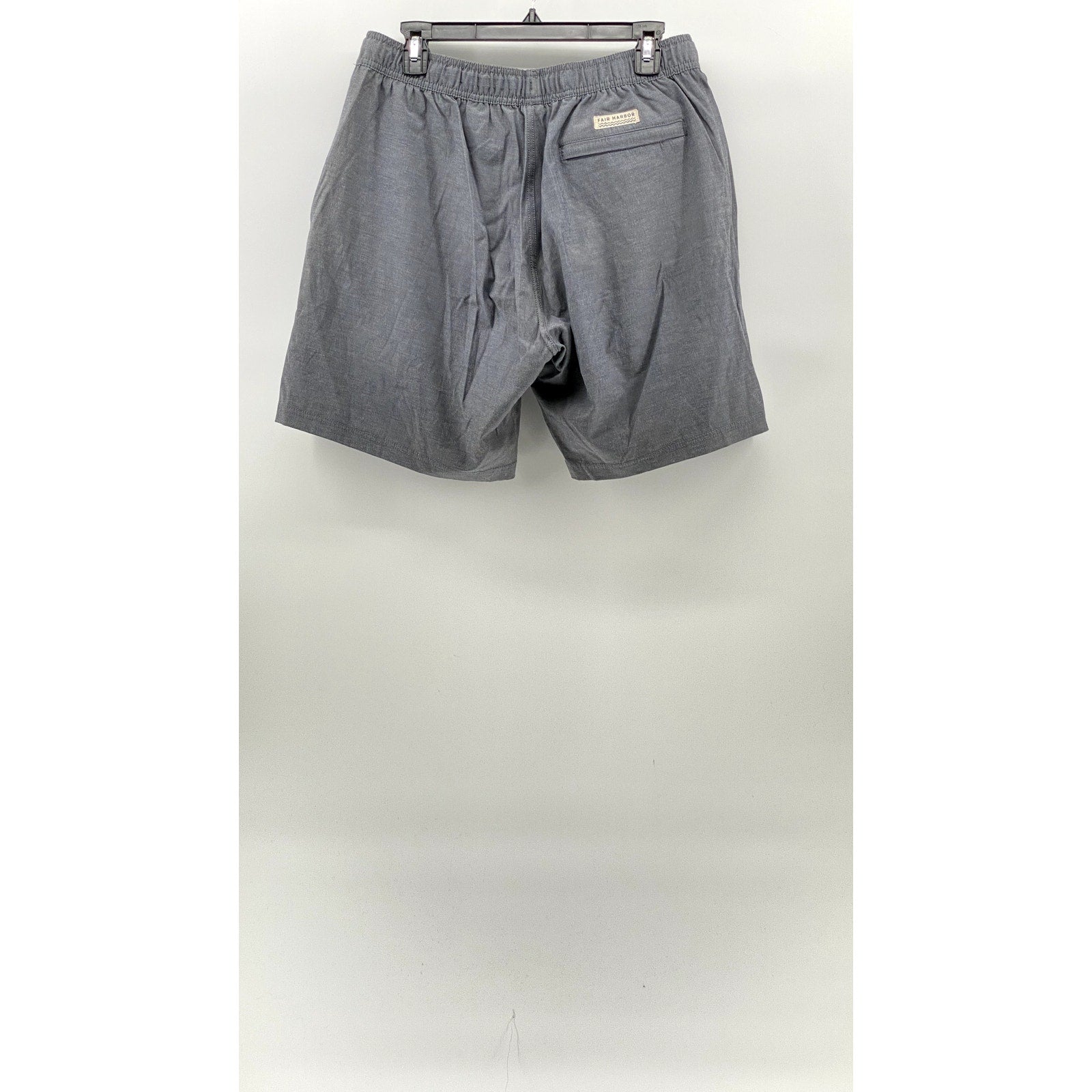 FAIR HARBOR Men's Gray Drawstring Pull-On Casual Shorts SZ L