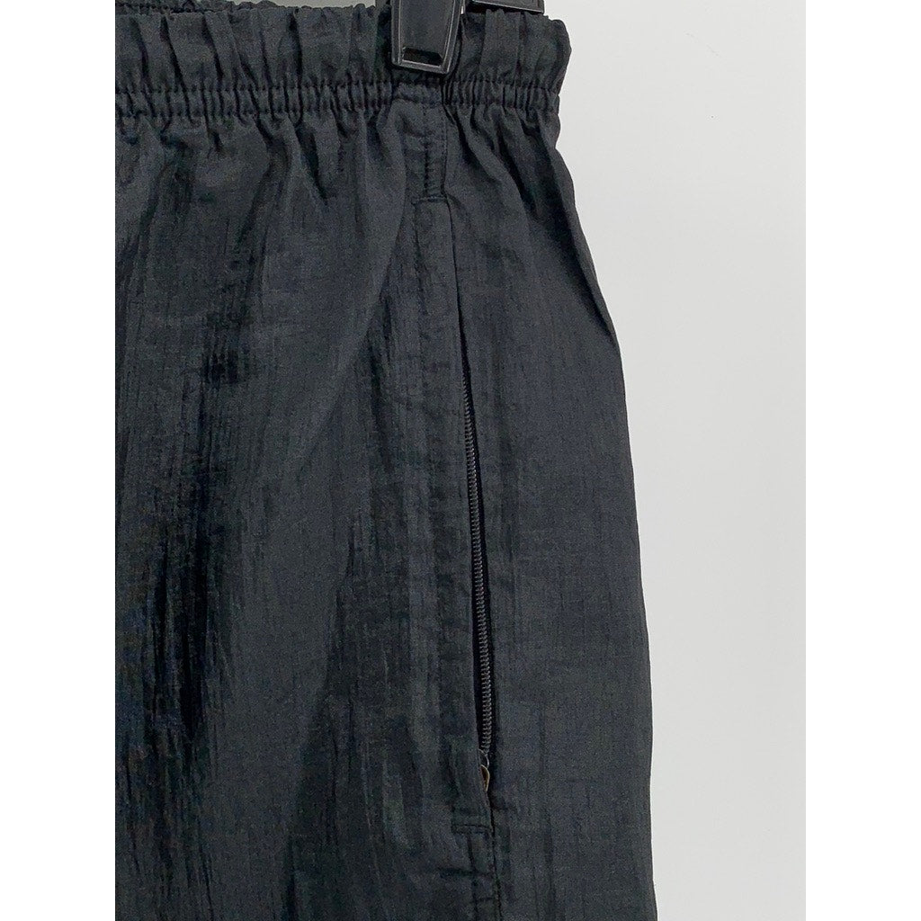 NIKE Women's Black Nylon Zipper-Hem Active Pants SZ M