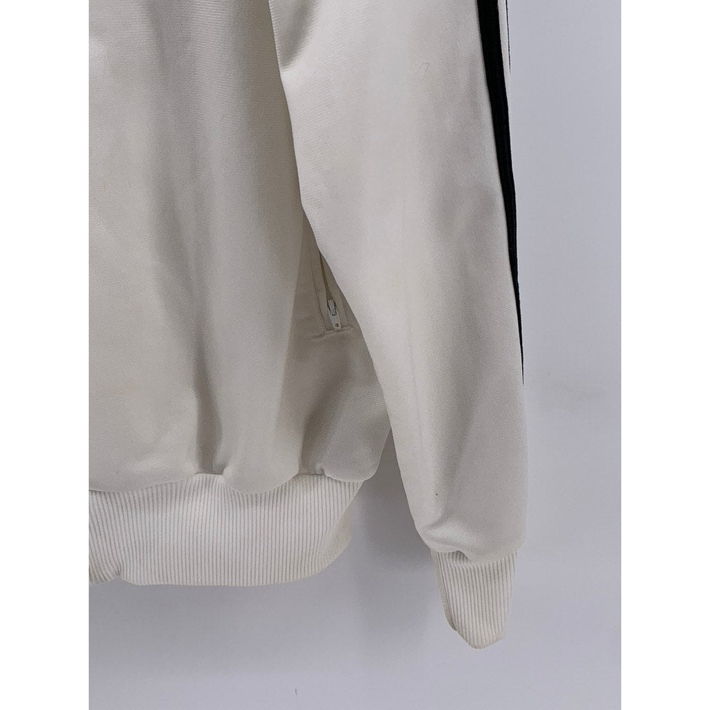 ADIDAS Men's Vintage 90's White-Black Tri-Stripe Adi Firebird Track Jacket SZ M