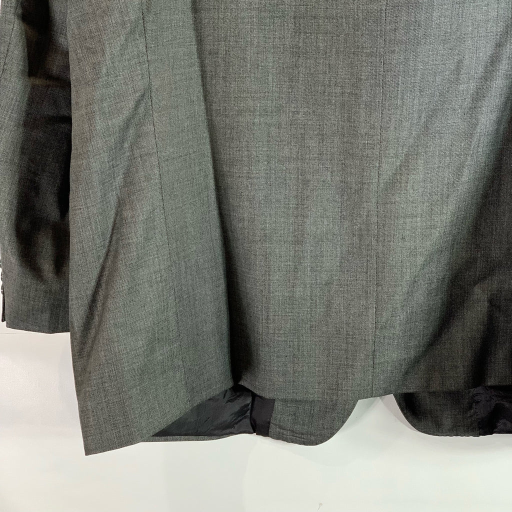 H By HALSTON Men's Gray Three-Button Notch Lapel Blazer SZ 48