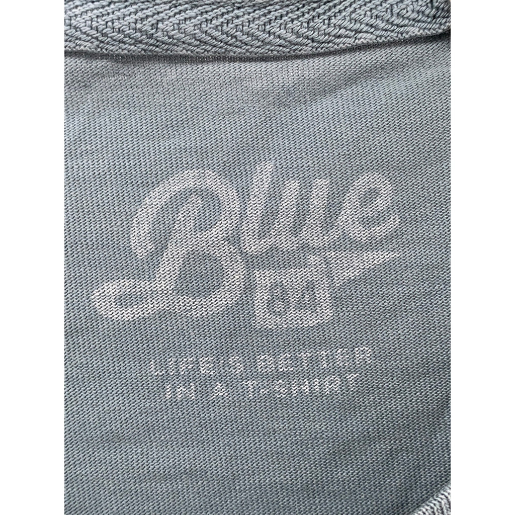 BLUE84 Men's Blue-Green Naples Florida Graphic Crewneck Cotton T-Shirt SZ L
