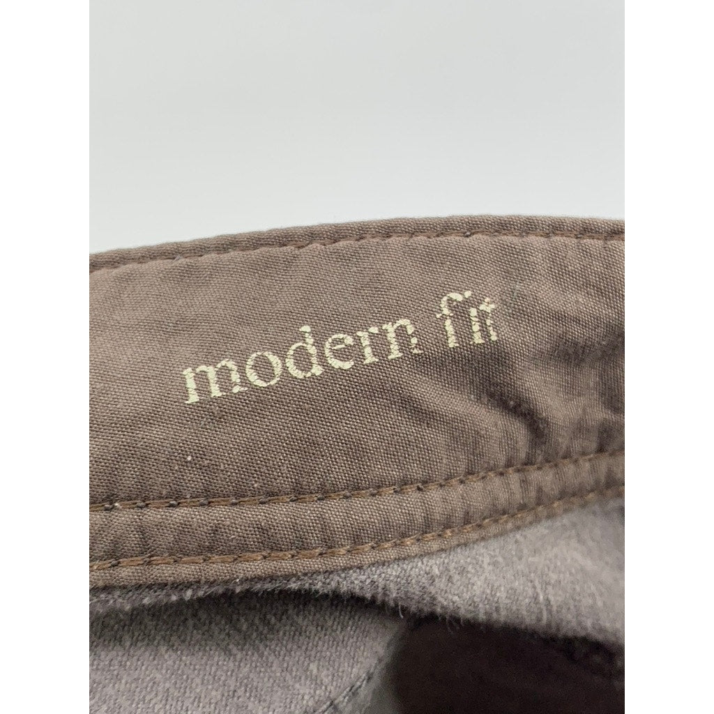 SONOMA LIFE+STYLE Women's Gray Corduroy Straight Leg Modern Fit Pants SZ 10