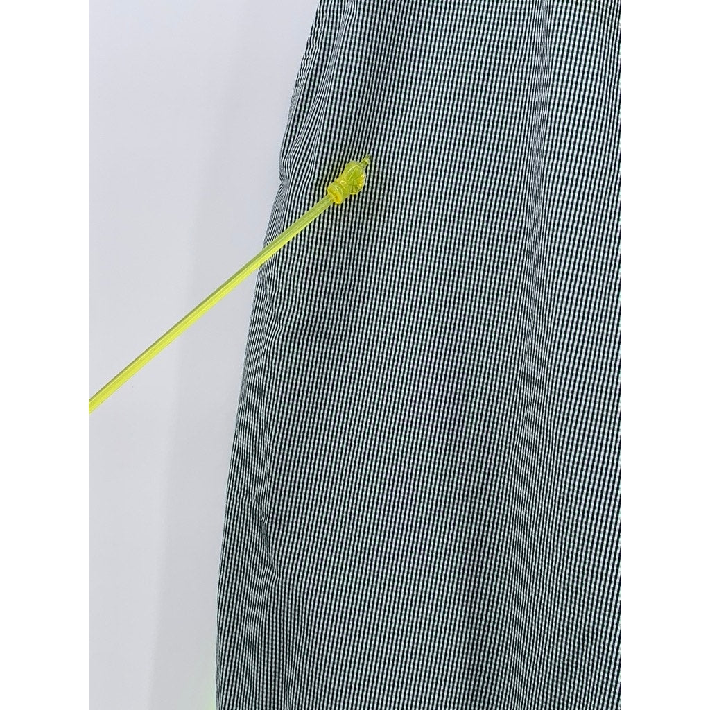 FMADM Women's Green Rectangle Print Pull-On Relaxed Fit Straight Leg Pants SZ XL