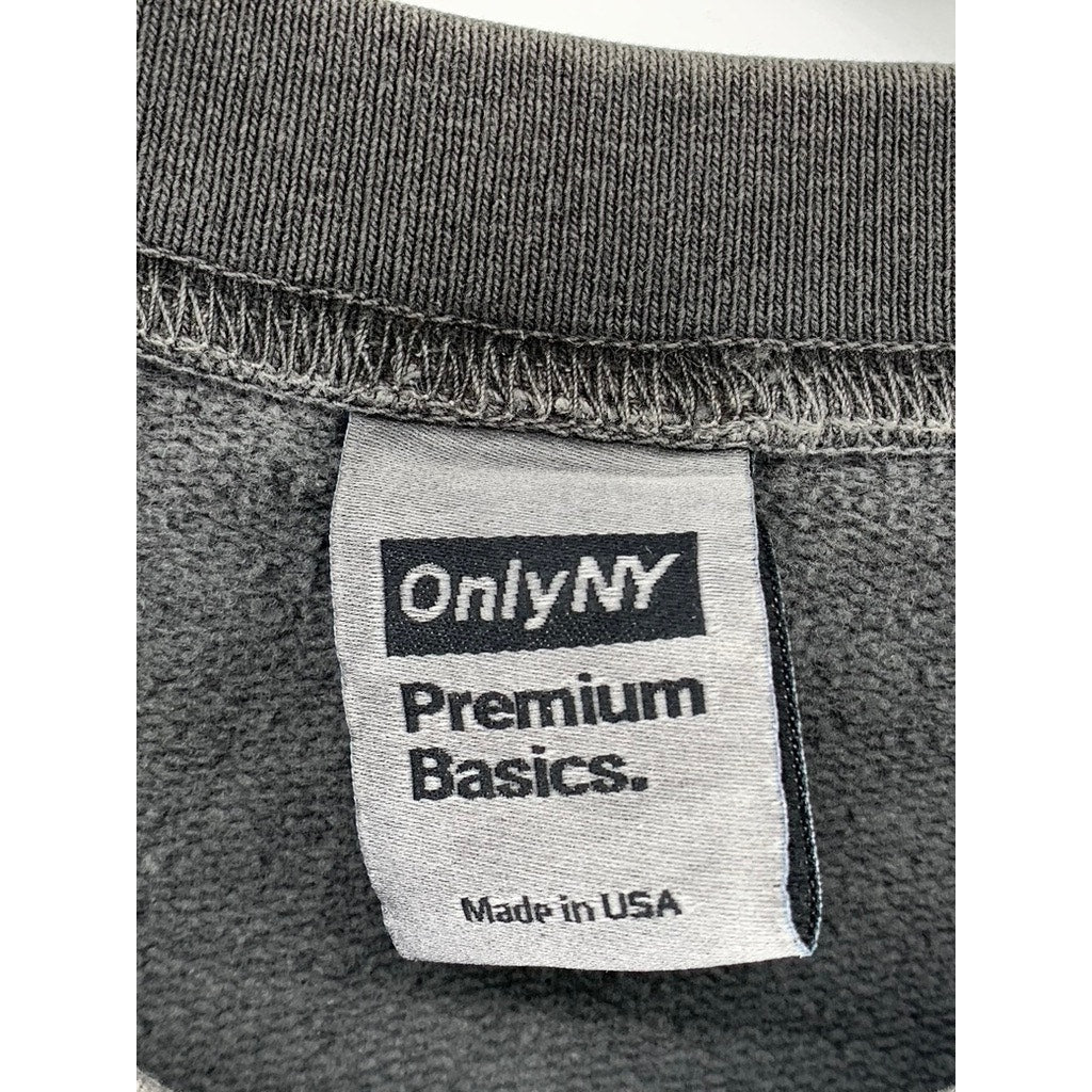 ONLY NY Men's Charcoal Gray Long Sleeve Cotton T-Shirt SZ L