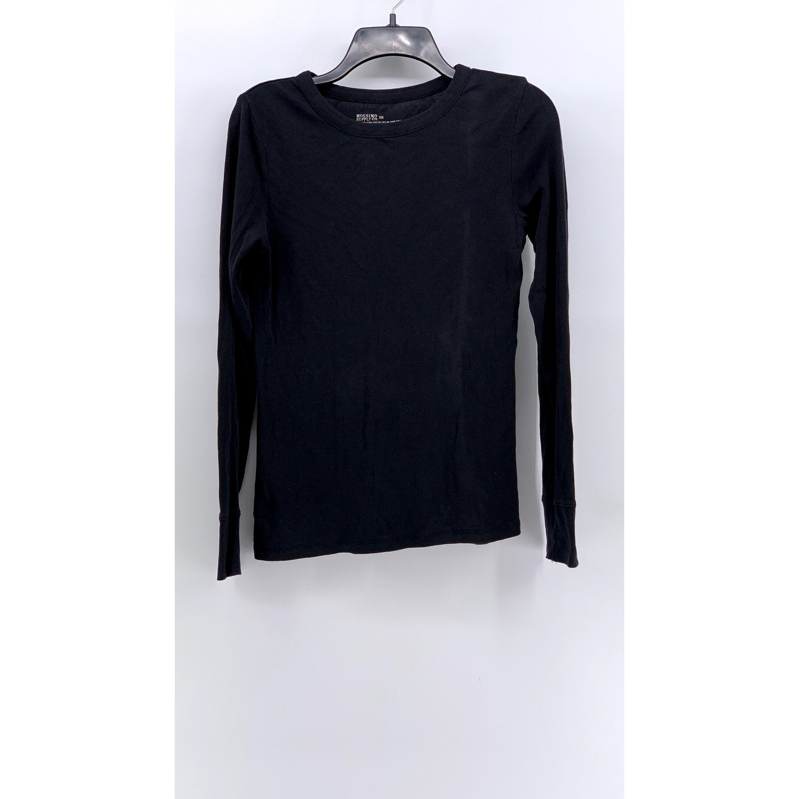 MOSSIMO SUPPLY CO. Women's Black Crewneck Long Sleeve Top SZ M