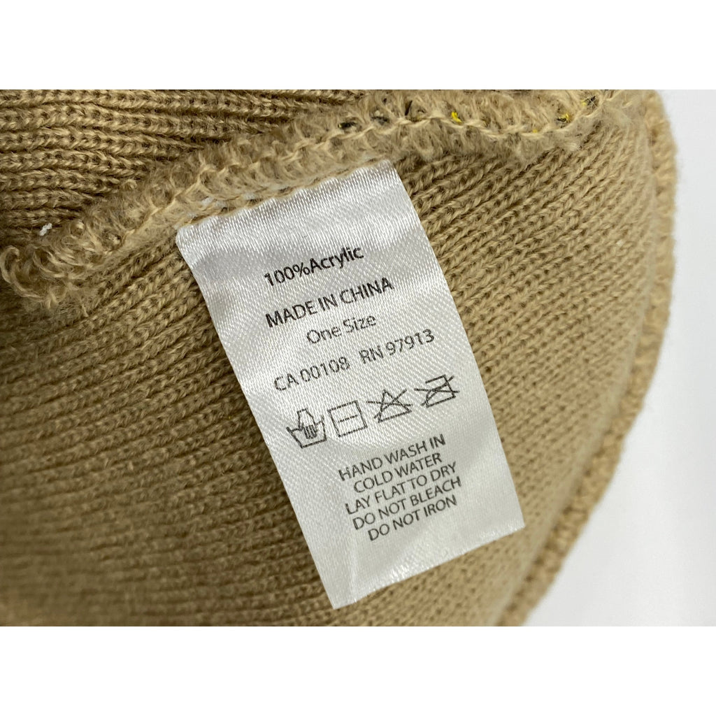 LQQK STUDIO Men's Black-Yellow Digi Camo QR Cuffed Fleece Line Beanie SZ OS