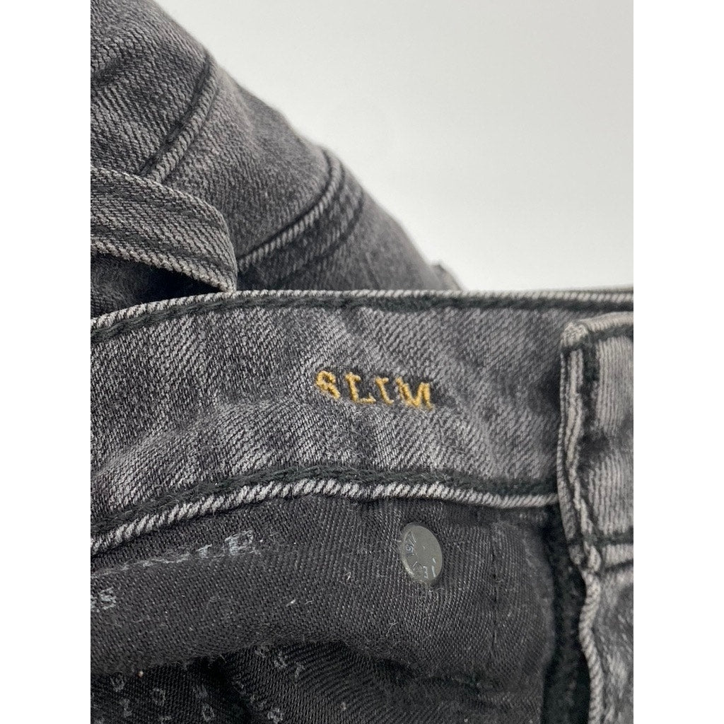 AMERICAN EAGLE OUTFITTERS Men's Black Extreme Flex 4 Slim-Fit Jeans SZ 31X32