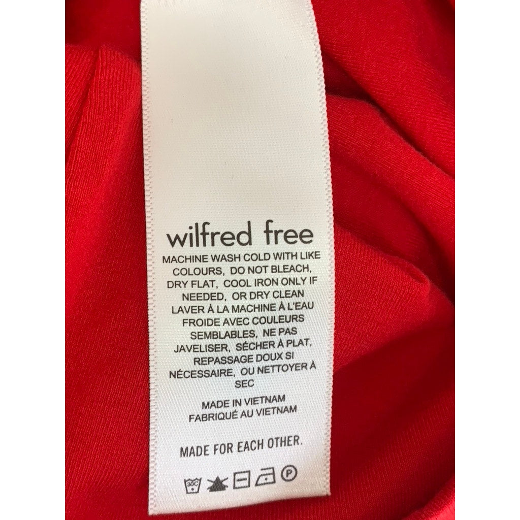 WILFRED FREE Women's Red Scoop-Neck Spaghetti Strap Bodycon Mini Dress SZ XS