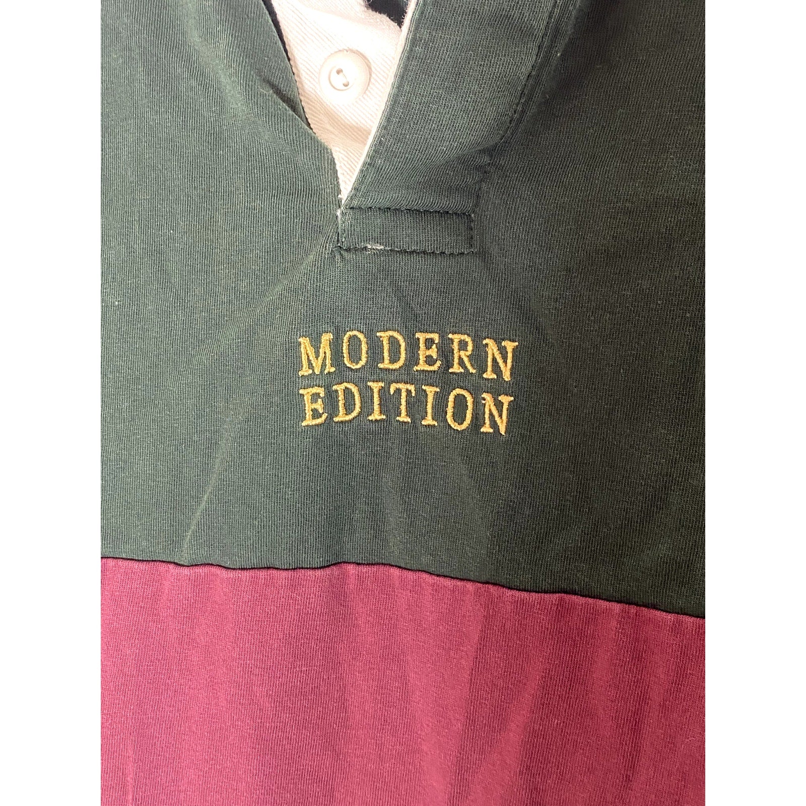 COTTON ON Men's Vintage Multicolor Striped Loose-Fit "Modern Edition" Shirt SZ L