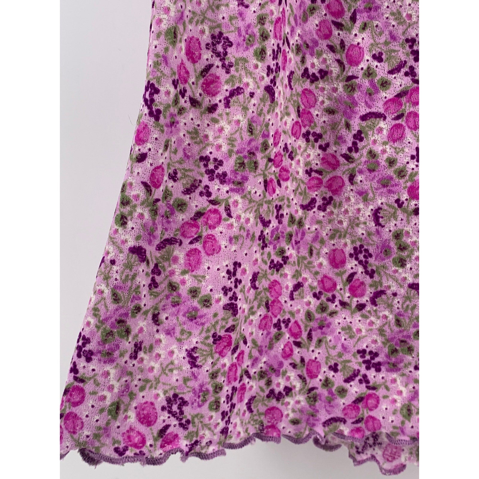 CHARLOTTE RUSSE Women's Pink Floral Scoop-Neck Short Flutter Sleeve Top SZ S
