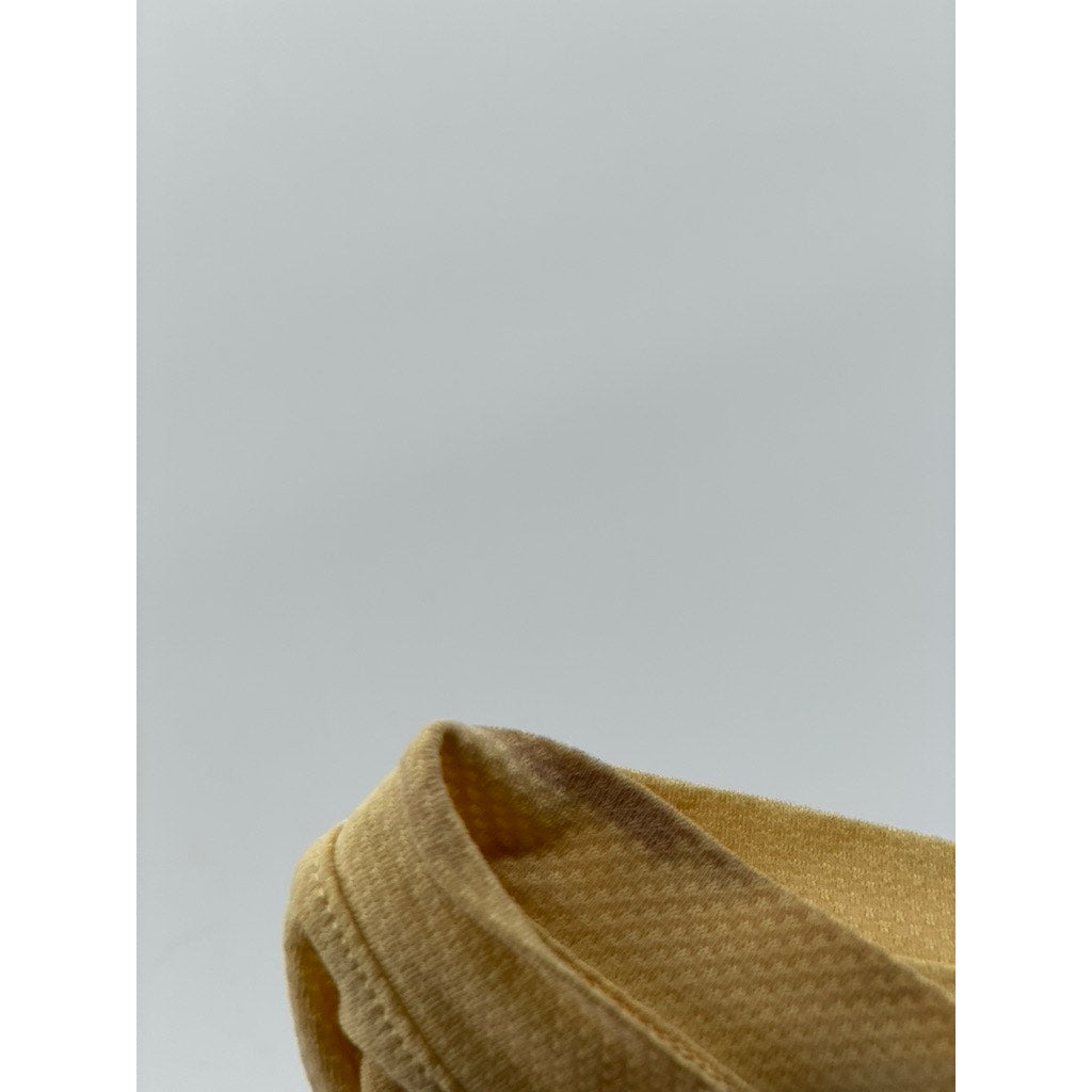 OUTDOOR VOICES Men’s Mustard Yellow Textured Crewneck Short Sleeve T-Shirt SZ L