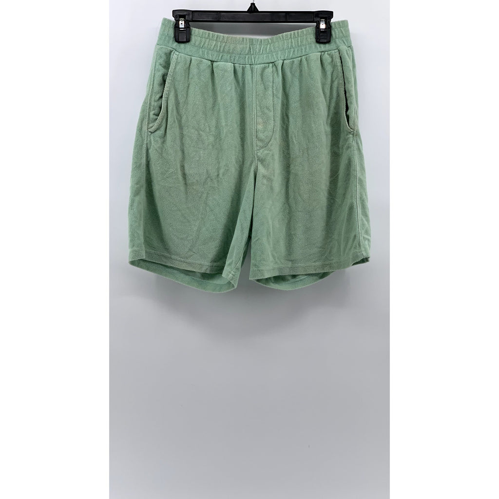 H&M Women's Mint Green Textured Relaxed Fit Shorts SZ S