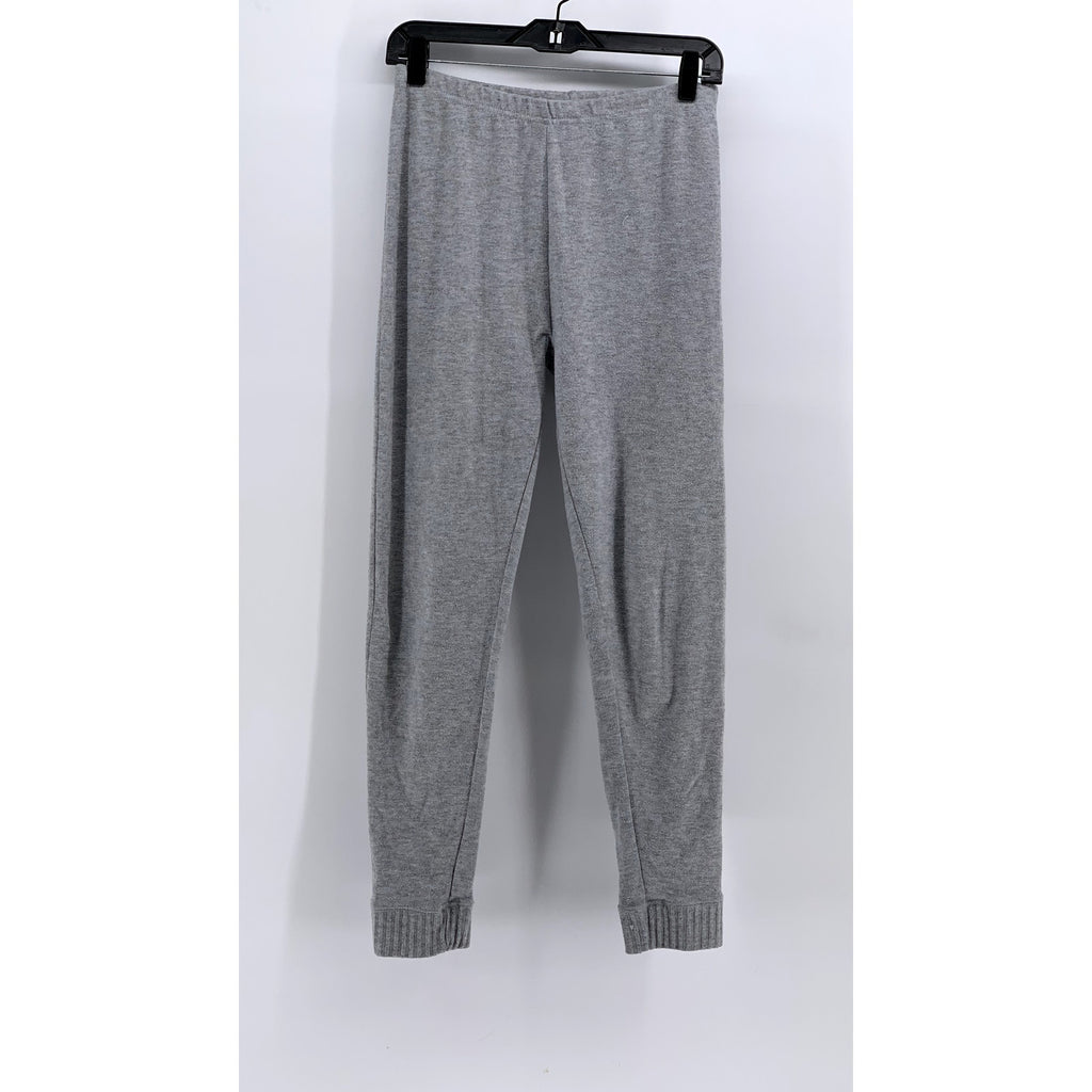 YUMMIE By Heather Thomson Women's Light Gray Pocketless Casual Leggings SZ M