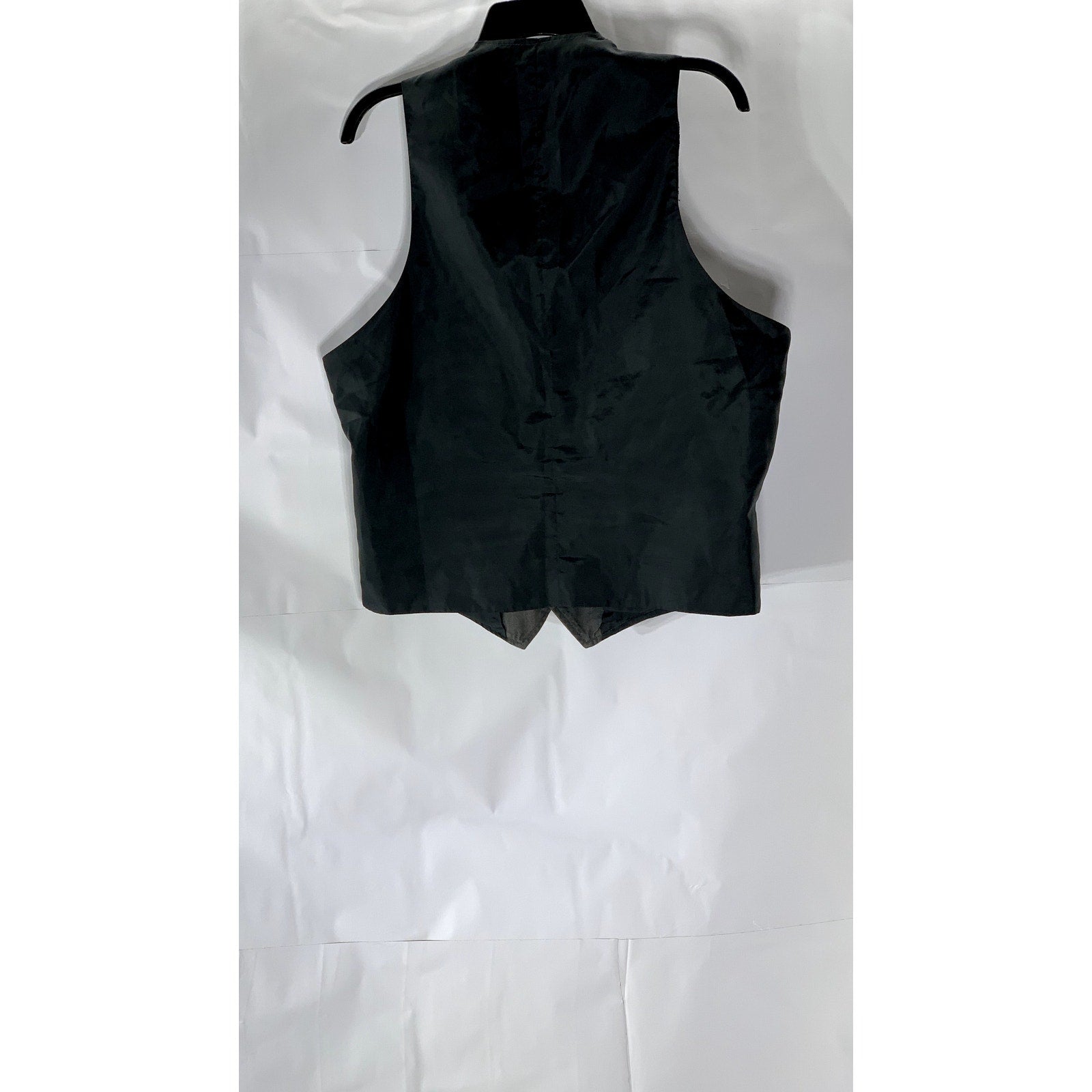 GAP Women's Gray Textured Five-Button V-Neck Sleeveless Suit Vest SZ M