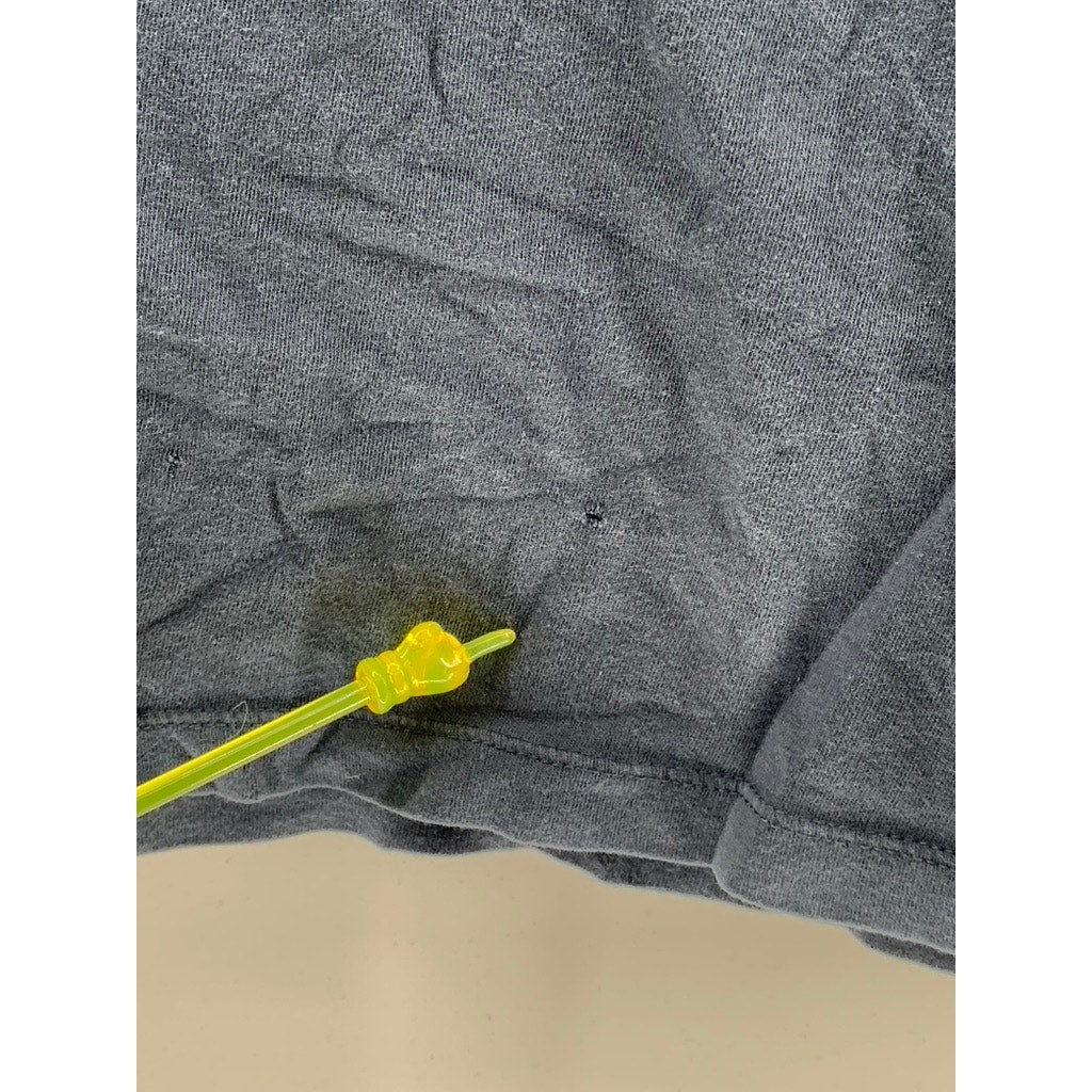 J.CREW Men's Navy Blue Solid Crewneck Washed Cotton Short Sleeve T-Shirt SZ L