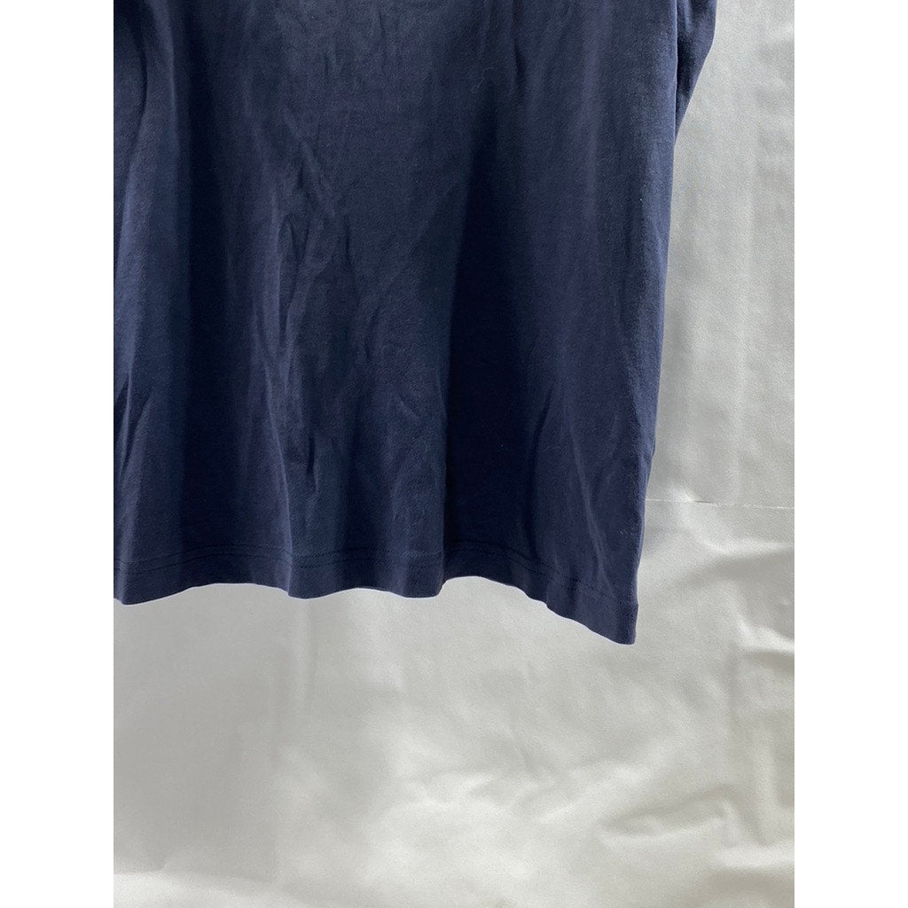 UNIQLO Men's Navy Blue Premium Cotton Short Sleeve Polo Shirt SZ S