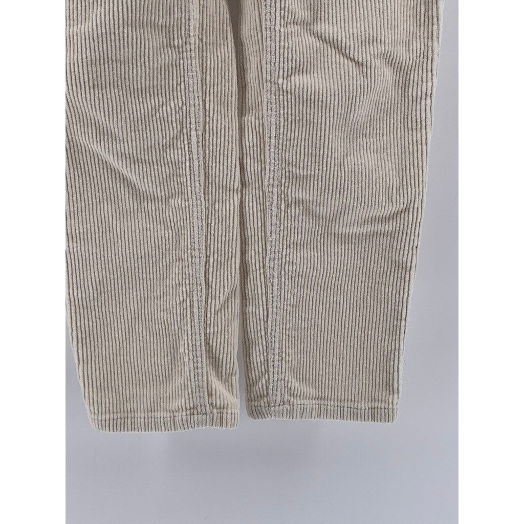 MONKI Women's Beige Corduroy Slim Leg Pants SZ 34(US2)