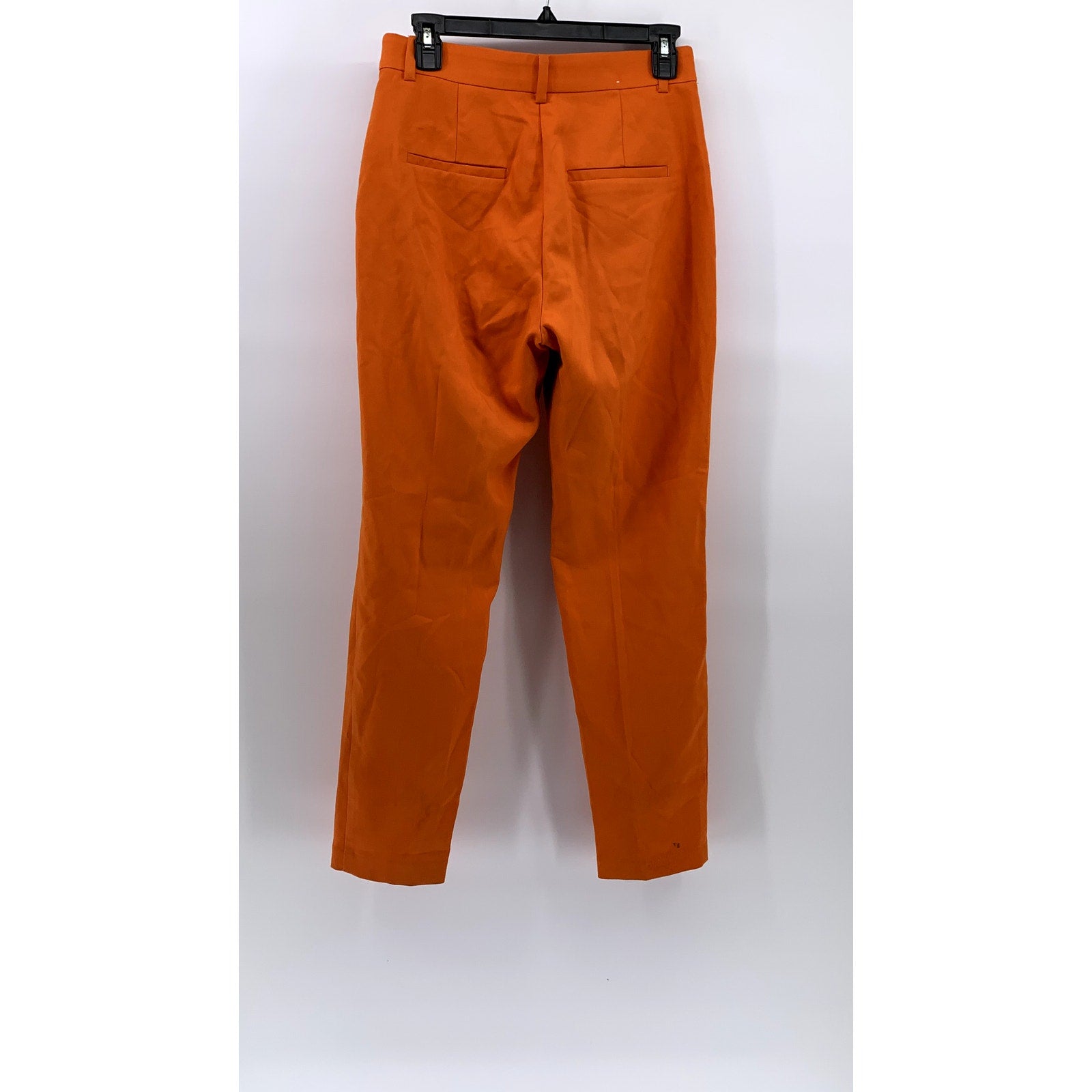 H&M Women's Orange Solid Skinny Leg Pants SZ 6