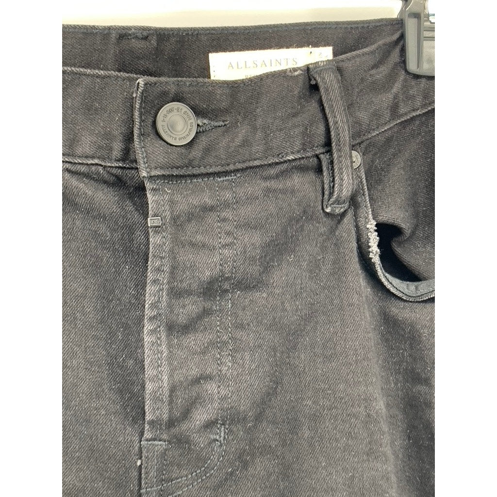 ALLSAINTS Men's Black Rex Straight-Slim Jeans SZ 32