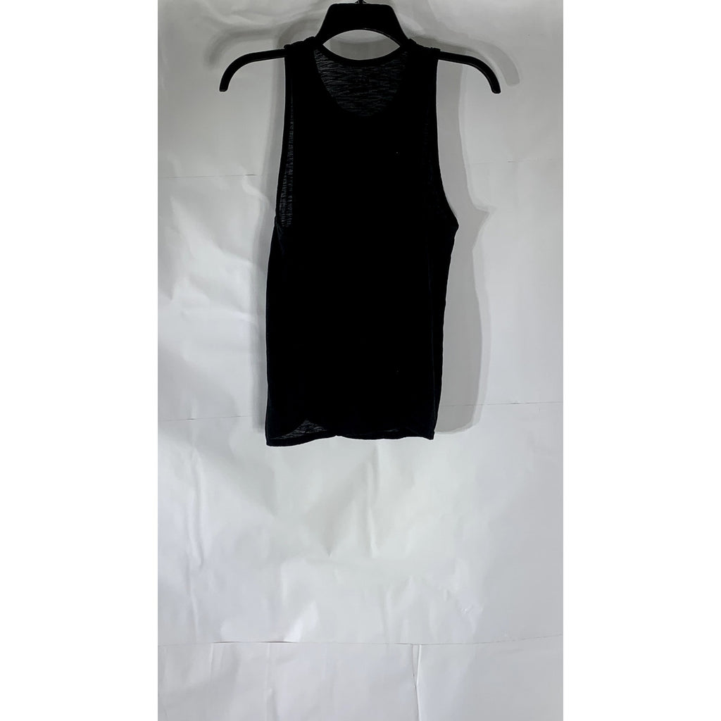 OLD NAVY ACTIVE Women’s Black-White Postive Mind Positive Vibes Tank Top SZ S